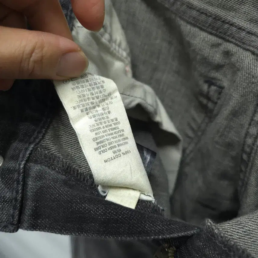 [BUNJANG] Denim &amp; Supply Ralph Lauren Black Washed Denim Vintage Straight Pants / 데님앤서플라이 랄프로렌 블랙 워싱 데님 빈티지 스트레이트 팬츠