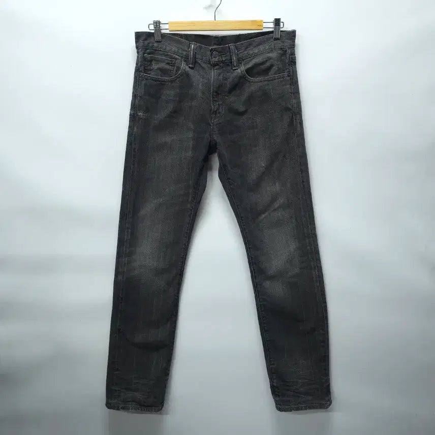 [BUNJANG] Denim &amp; Supply Ralph Lauren Black Washed Denim Vintage Straight Pants / 데님앤서플라이 랄프로렌 블랙 워싱 데님 빈티지 스트레이트 팬츠