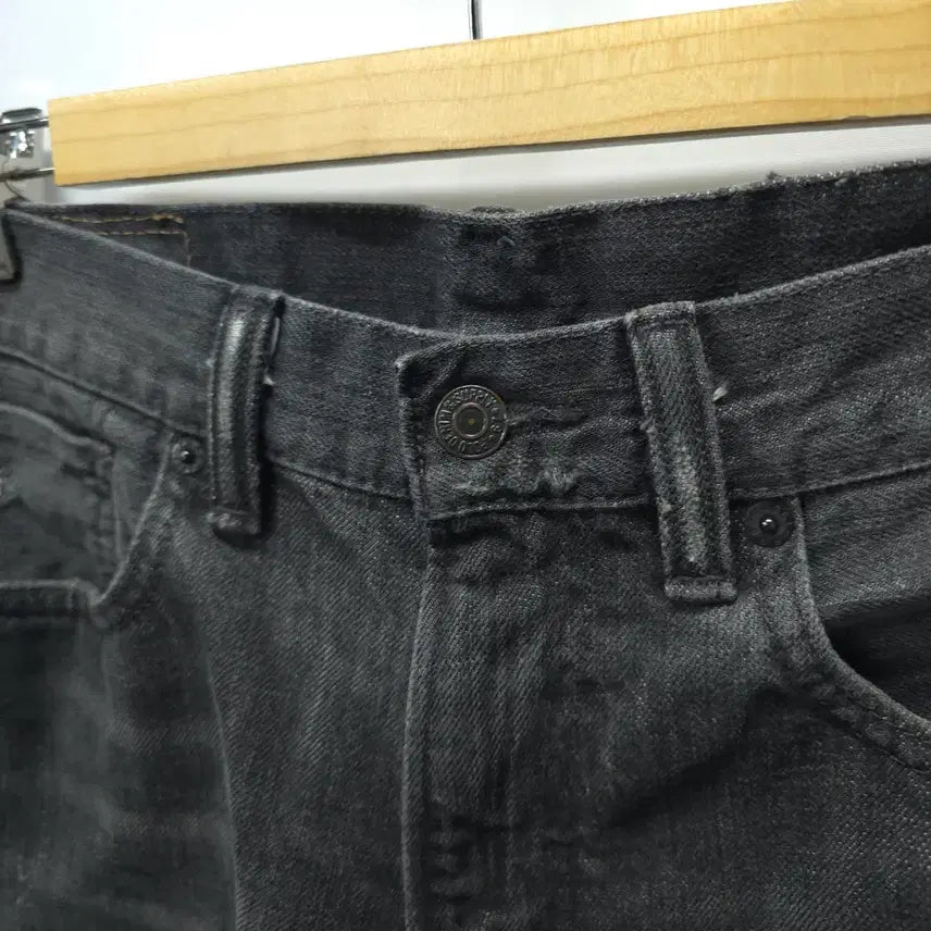 [BUNJANG] Denim &amp; Supply Ralph Lauren Black Washed Denim Vintage Straight Pants / 데님앤서플라이 랄프로렌 블랙 워싱 데님 빈티지 스트레이트 팬츠