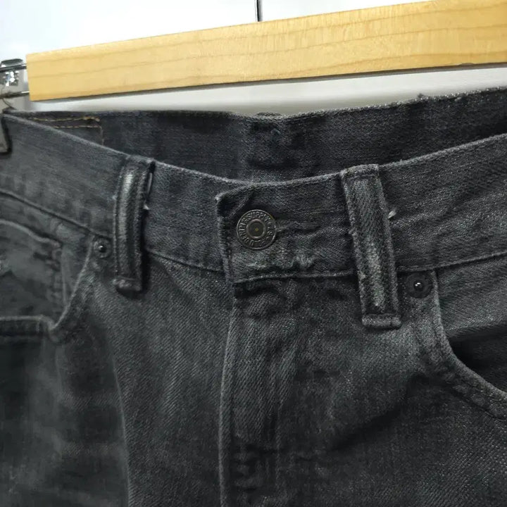 [BUNJANG] Denim &amp; Supply Ralph Lauren Black Washed Denim Vintage Straight Pants / 데님앤서플라이 랄프로렌 블랙 워싱 데님 빈티지 스트레이트 팬츠