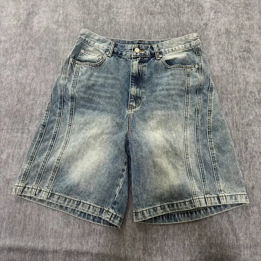 [BUNJANG] L Intempo Mood Bermuda Denim Pants / L 인템포무드 버뮤다 데님 팬츠