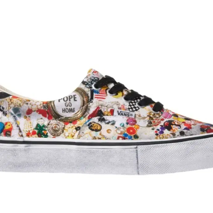 [BUNJANG] Vans x Supreme x Mike Kelley Era White Sneakers / [260] 반스 x 슈프림 x 마이크 켈리 에라 화이트