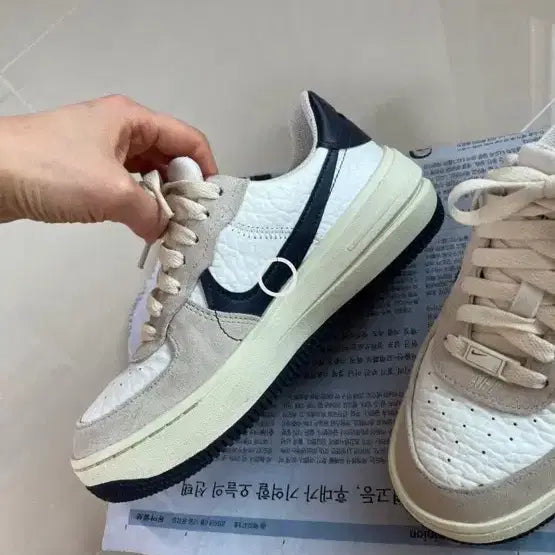 [BUNJANG] Nike Air Force 1 Platform White Navy Women&