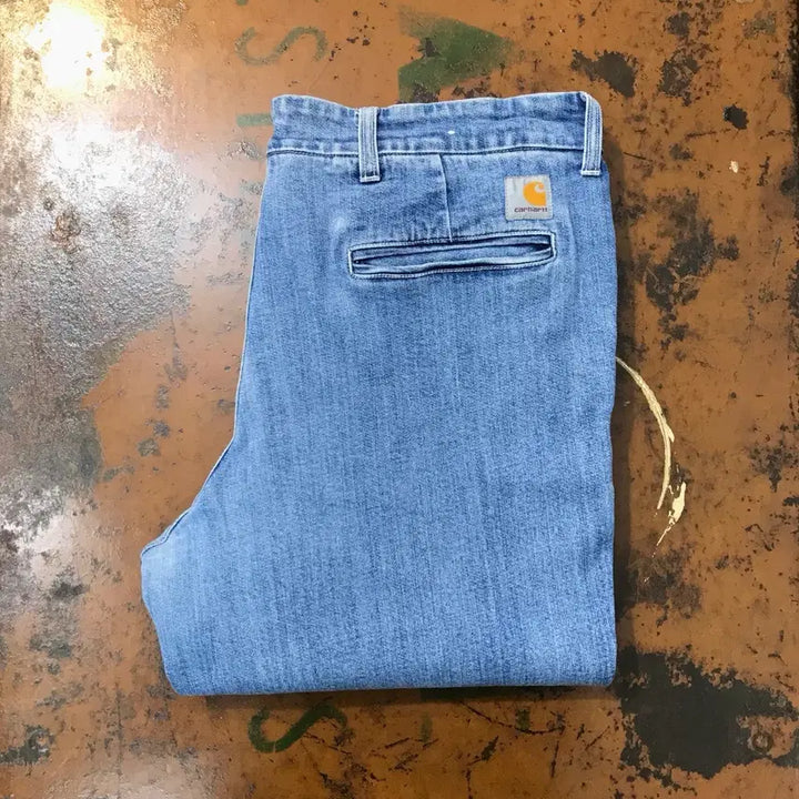 [BUNJANG] Carhartt Denim Trouser Jeans - Mid Wash - 38 Waist / 칼하트 중청 트라우저 데님 팬츠 청바지 허리 38 빅사이즈