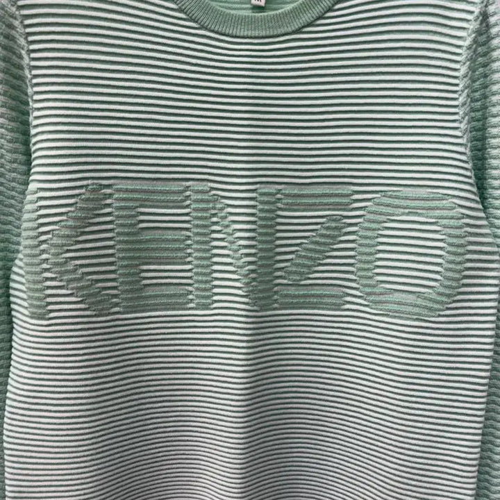[BUNJANG] Kenzo Mint Striped Knit Sweater / 겐조 민트 스트라이프 니트M/55~66사이즈(정품)