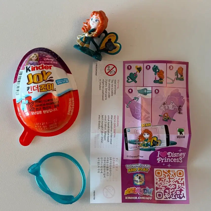 [BUNJANG] Kinder Joy Disney Princess (Merida) Figure / 킨더조이 디즈니 프린세스(메리다)
