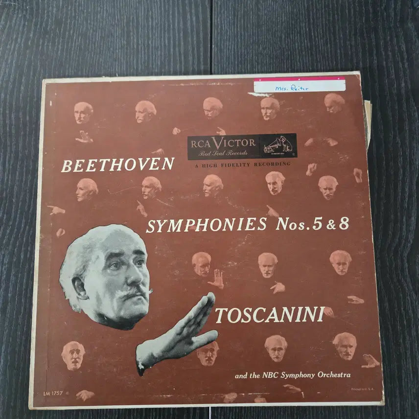 [BUNJANG] Toscanini and The NBC Symphony Orchestra LP Vinyl Record / Toscanini And The NBC Symphony Orchestra
