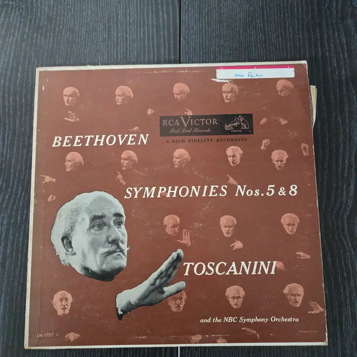 [BUNJANG] Toscanini and The NBC Symphony Orchestra LP Vinyl Record / Toscanini And The NBC Symphony Orchestra