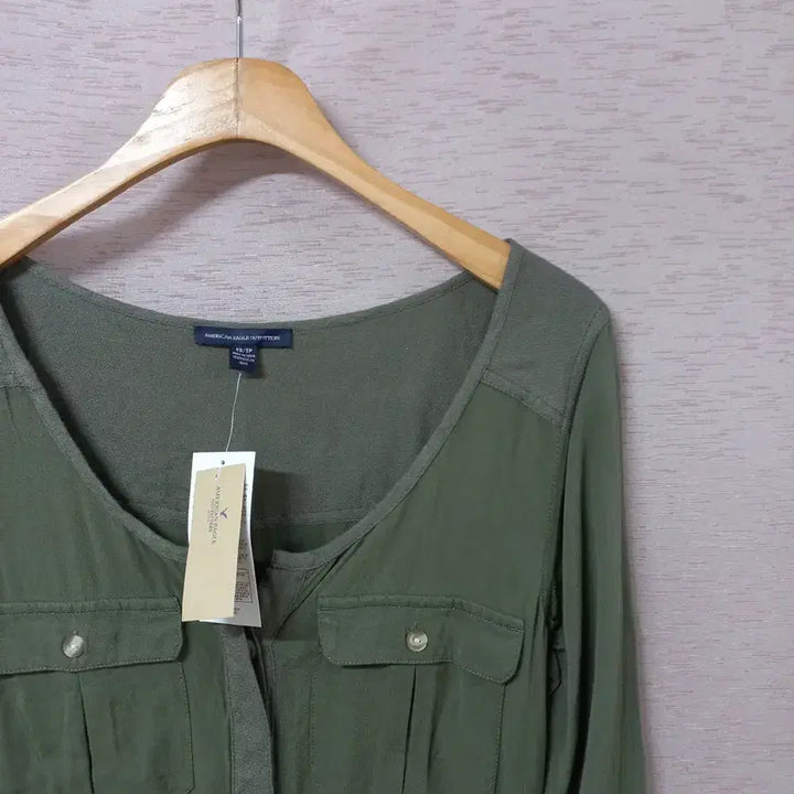 [BUNJANG] American Eagle Outfitters Khaki Waist Band Dress / B4-28/아메리칸이글아웃피터스 허리밴딩 카키 원피스 새제품 여성