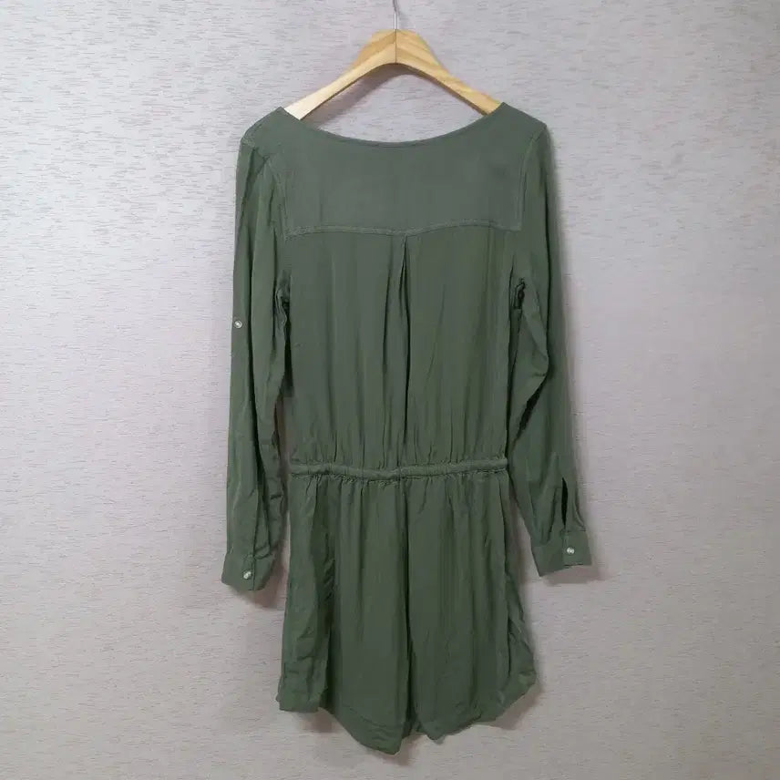 [BUNJANG] American Eagle Outfitters Khaki Waist Band Dress / B4-28/아메리칸이글아웃피터스 허리밴딩 카키 원피스 새제품 여성