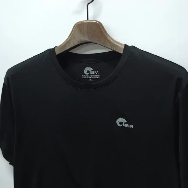 [SOLD OUT] 네파 남성 기능성 로고 반팔 티셔츠 블랙 (사이즈 110/XXL)