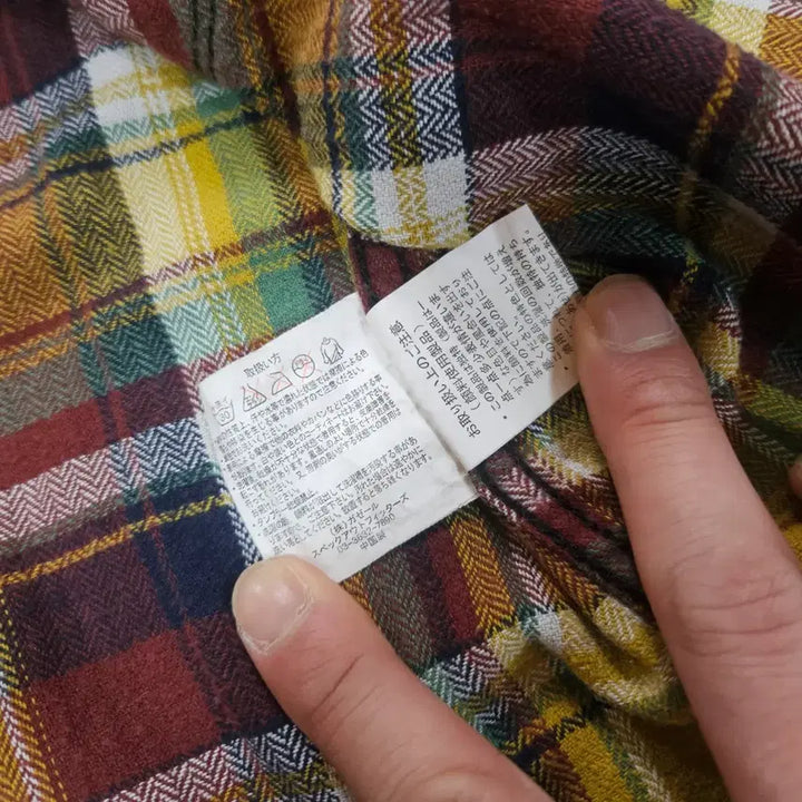 [BUNJANG] Oil Cake in Japan Western Checkered Shirt / Oil Cake in Japan 빈티지 웨스턴 체크 배색 셔츠 M