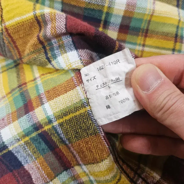 [BUNJANG] Oil Cake in Japan Western Checkered Shirt / Oil Cake in Japan 빈티지 웨스턴 체크 배색 셔츠 M
