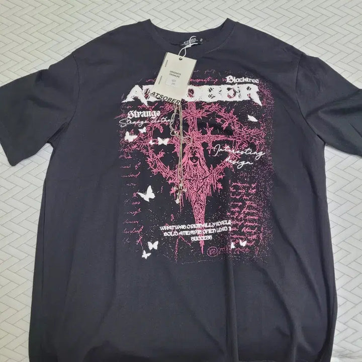 [BUNJANG] Asaki Frezaki Black T-Shirt 2XL / 아사키프레자키 블랙 반팔 티셔츠 2XL