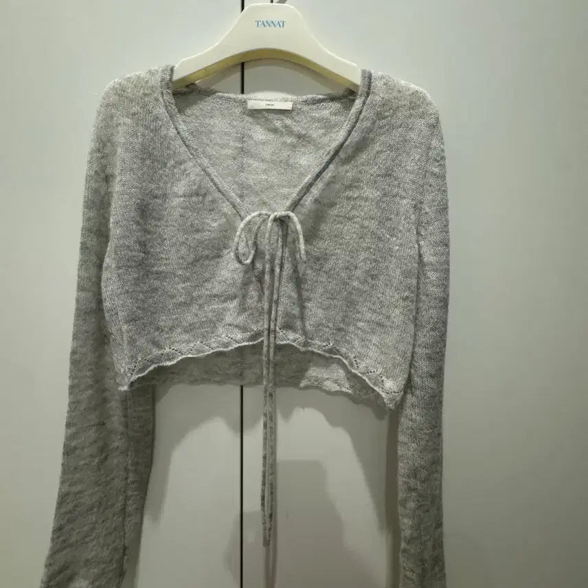 [SOLD OUT] 온트 신디스커트 , 그레이 리본 가디건