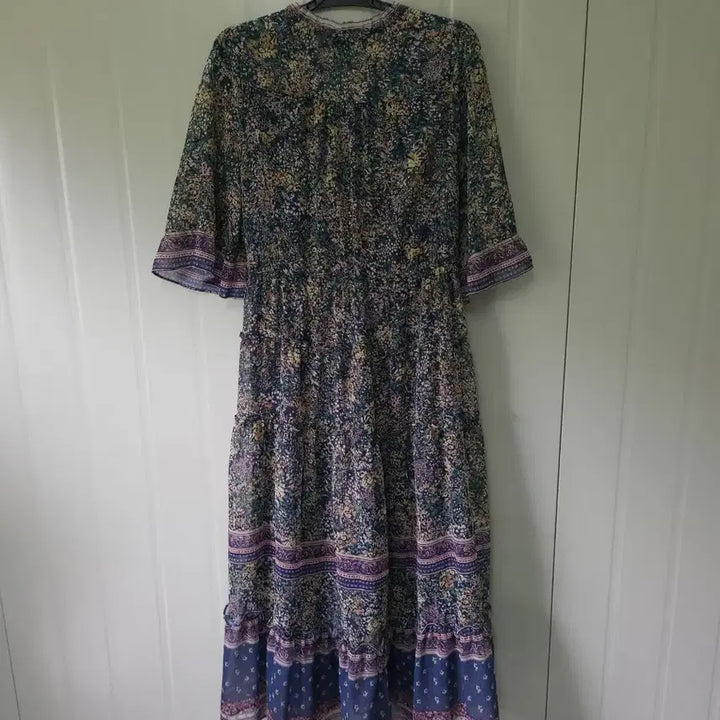 [SOLD OUT] 써스데이아일랜드 보더믹스 맥시 원피스 M