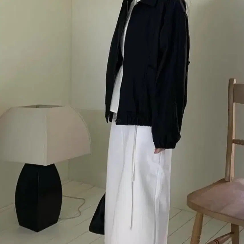 [BUNJANG] Grip Black Blouson Jacket / 그립 grip 블랙 블루종 점퍼