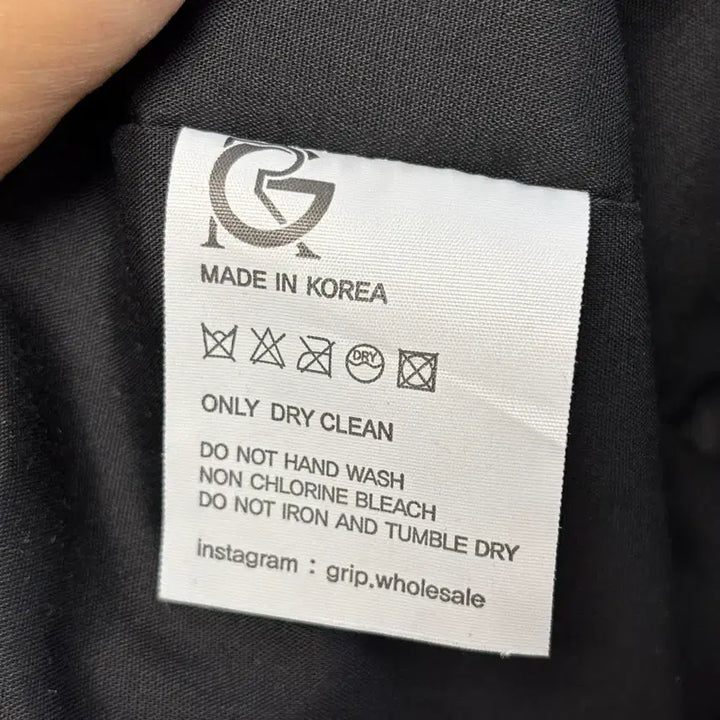 [BUNJANG] Grip Black Blouson Jacket / 그립 grip 블랙 블루종 점퍼