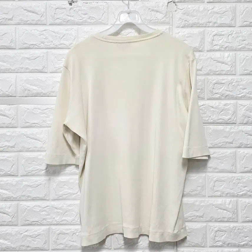 [BUNJANG] Massimo Dutti Ivory Short Sleeve T-Shirt / XL 마시모두띠 아이보리 반팔 C979