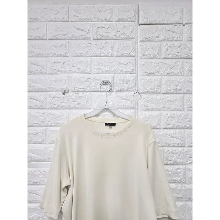 [BUNJANG] Massimo Dutti Ivory Short Sleeve T-Shirt / XL 마시모두띠 아이보리 반팔 C979