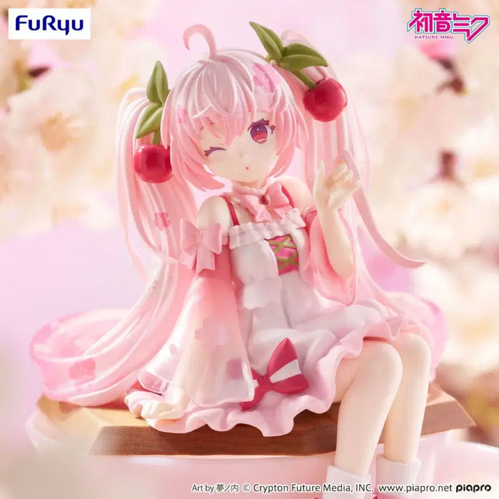 [BUNJANG] Furyu Sakura Cherry Blossom Hatsune Miku Noodle Stopper Figure / 미개봉)후류 사쿠라 벚꽃 하츠네 미쿠 누들 스토퍼 피규어