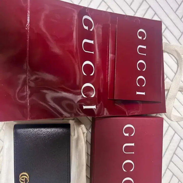 [BUNJANG] Gucci GG Marmont Black Wallet / 구찌 GG 마몬트 반지갑 블랙 풀박스