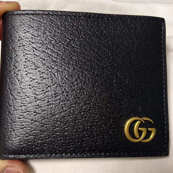 [BUNJANG] Gucci GG Marmont Black Wallet / 구찌 GG 마몬트 반지갑 블랙 풀박스