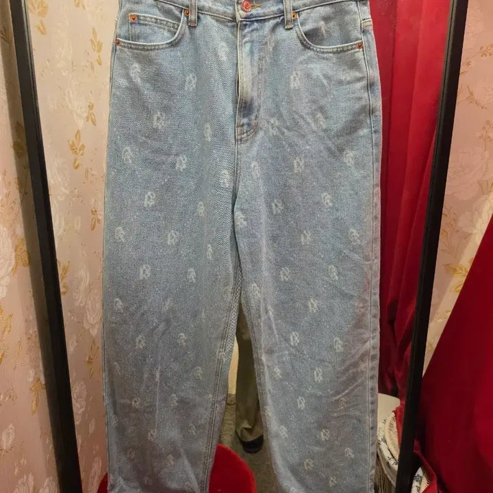 [BUNJANG] Grove Pattern Denim Pants (28) / 7/52 그로브 grove 패턴 청바지 데님 팬츠 28사이즈