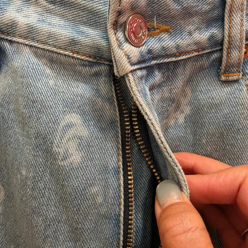 [BUNJANG] Grove Pattern Denim Pants (28) / 7/52 그로브 grove 패턴 청바지 데님 팬츠 28사이즈