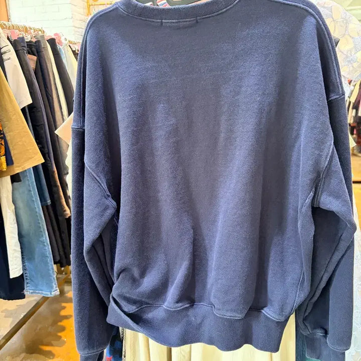 [BUNJANG] Mardi Mercredi Navy Sweatshirt / 마르디 메크르디 네이비 맨투맨