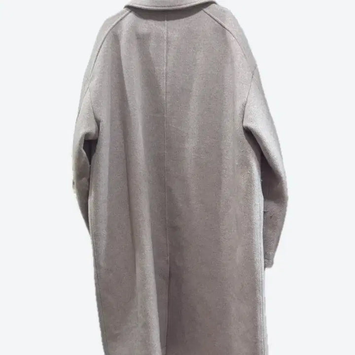 [BUNJANG] KIMUHEUR Semi-Over Wool Balmacaan Coat Beige / 키뮤어 세미오버 울 발마칸 코트 베이지