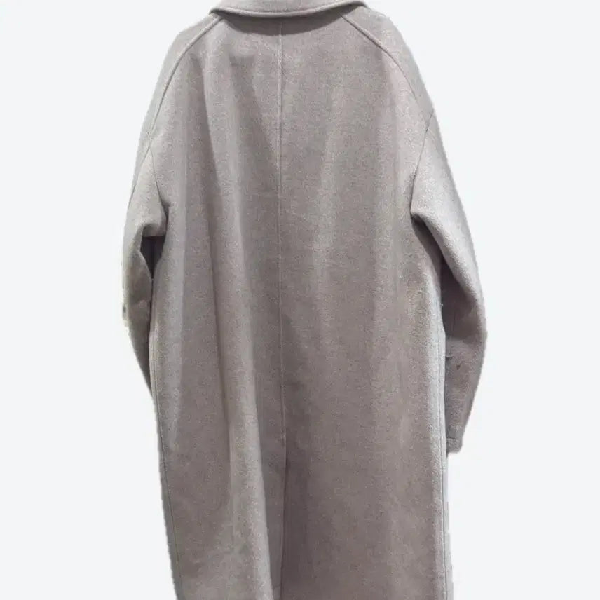 [BUNJANG] KIMUHEUR Semi-Over Wool Balmacaan Coat Beige / 키뮤어 세미오버 울 발마칸 코트 베이지
