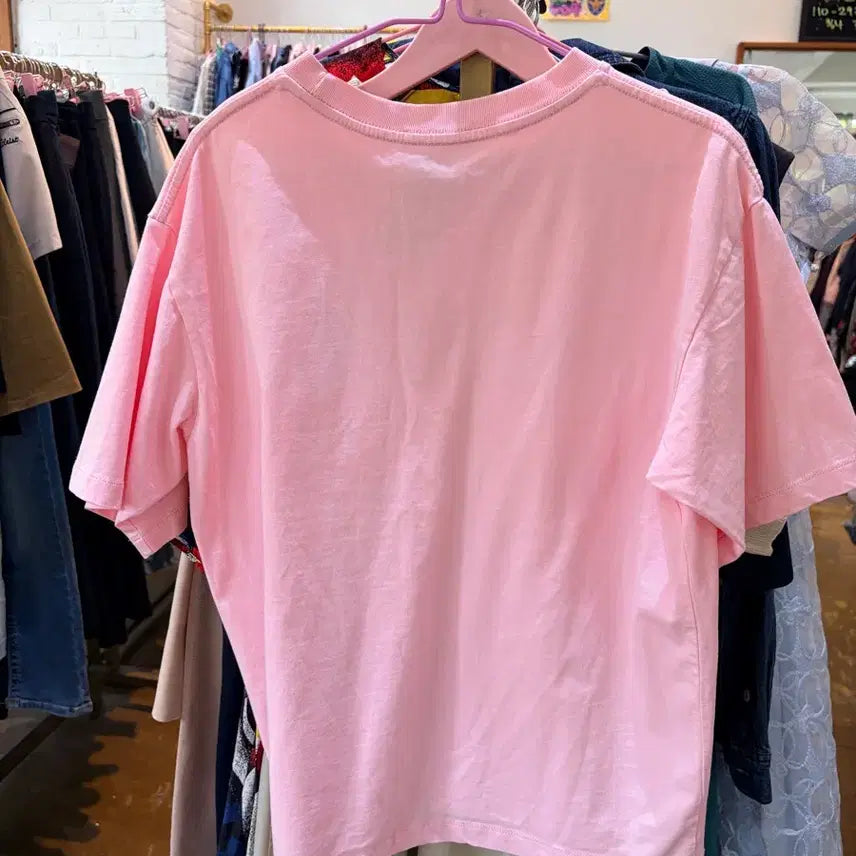 [SOLD OUT] 마르니 핑크 로고 반팔 티셔츠