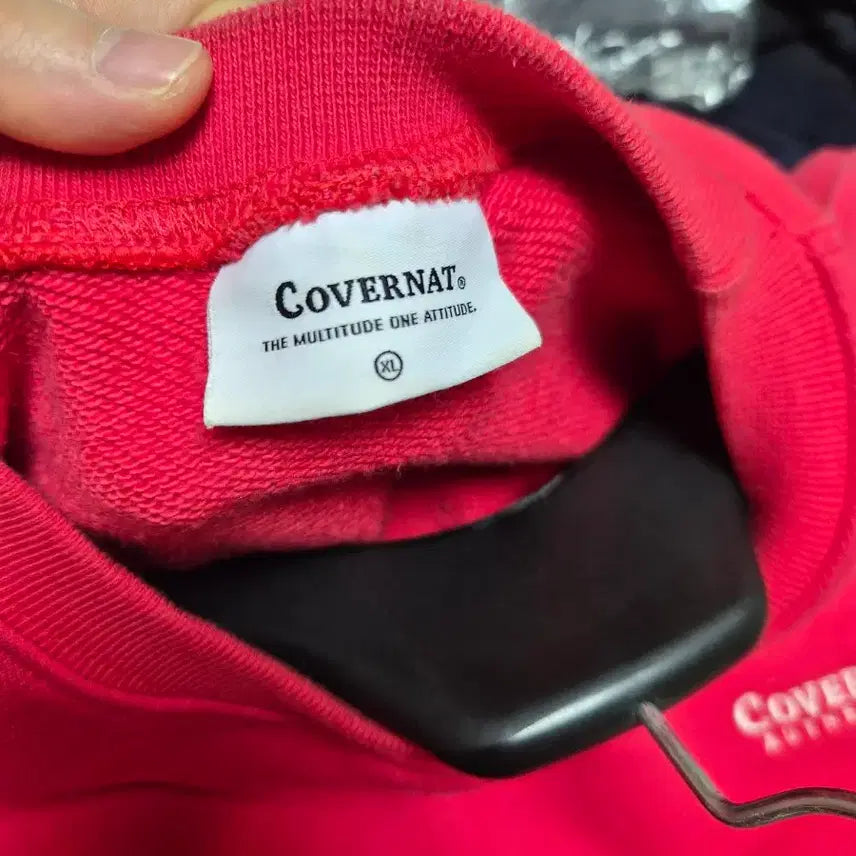 [BUNJANG] Covernat Red XL Crewneck Sweatshirt / 커버낫 맨투맨 레드 XL