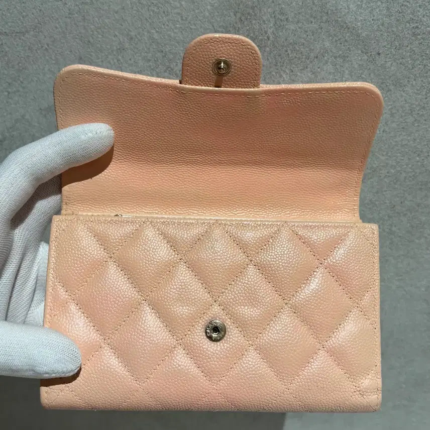 [BUNJANG] Chanel Caviar Flap Wallet / { OS / 신형 } 샤넬 캐비어 플랩 반지갑