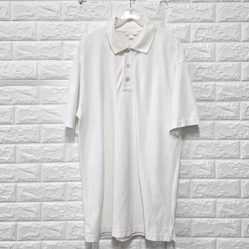 [BUNJANG] COS White Collar Short Sleeve T-shirt / L 코스 COS 화이트 카라 반팔티셔츠 C983