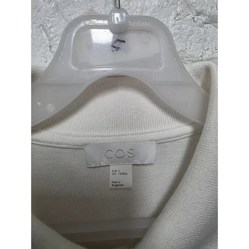 [BUNJANG] COS White Collar Short Sleeve T-shirt / L 코스 COS 화이트 카라 반팔티셔츠 C983
