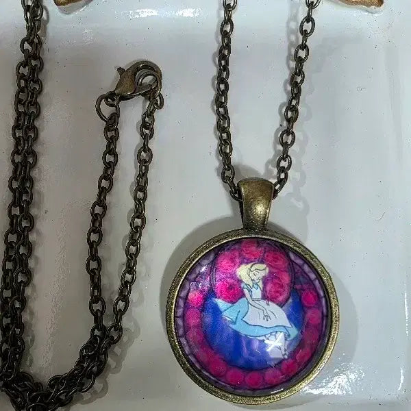 [BUNJANG] Alice Resin Art Chain Necklace / 레진아트 엘리스 체인목걸이