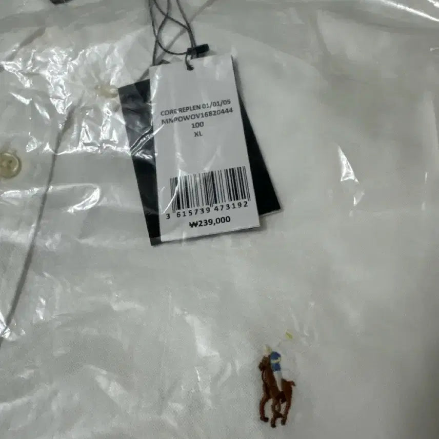 [SOLD OUT] 폴로 화이트 옥스포드 셔츠   XL