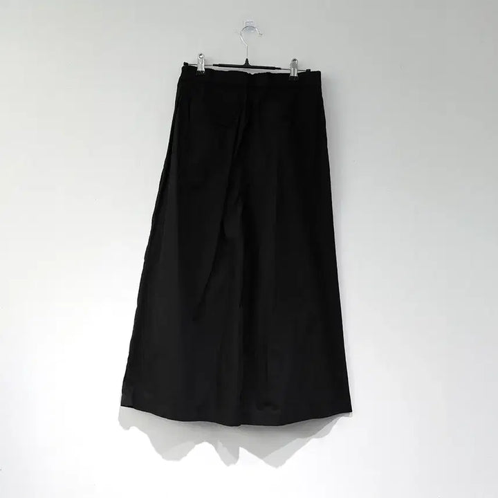 [BUNJANG] Black A-line Long Skirt Pants / 밴딩 블랙 A라인 롱 스커트 팬츠
