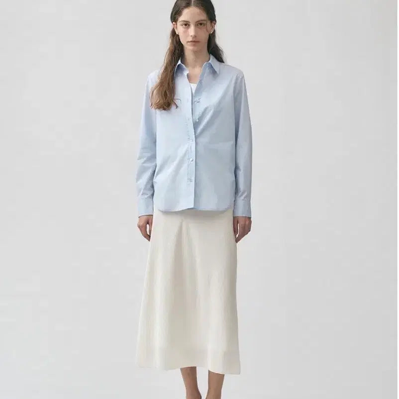 [BUNJANG] Elroju Essential Standard Shirt Blue M / 엘로주 에센셜 스탠다드 셔츠 블루 M 완전새상품