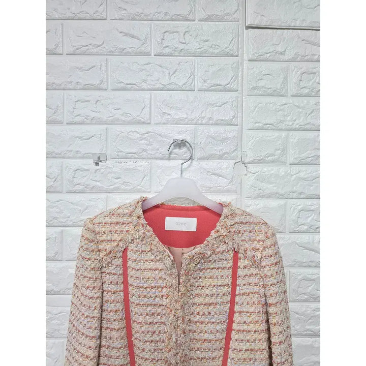 [BUNJANG] OZOC Pink Tweed Jacket / M 오조크 OZOC 핑크 트위드 자켓 C984