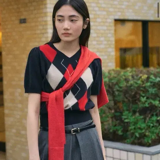 [BUNJANG] Angelo Vianco Flow Half-Knit (Navy) / 안젤로비안코 Flow Half-Knit(navy)