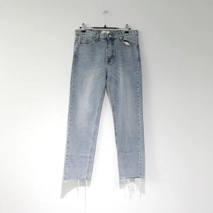 [BUNJANG] Black Rabbit Straight Tassel Denim Pants / 블랙레빗 일자 테슬 데님 팬츠