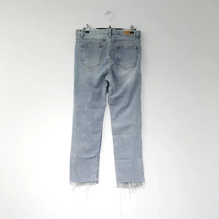 [BUNJANG] Black Rabbit Straight Tassel Denim Pants / 블랙레빗 일자 테슬 데님 팬츠