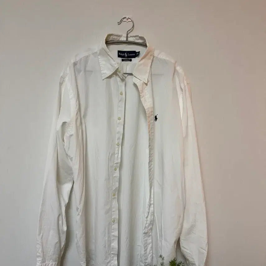 [BUNJANG] Polo Ralph Lauren White Overshirt / 폴로랄트로렌 오버셔츠