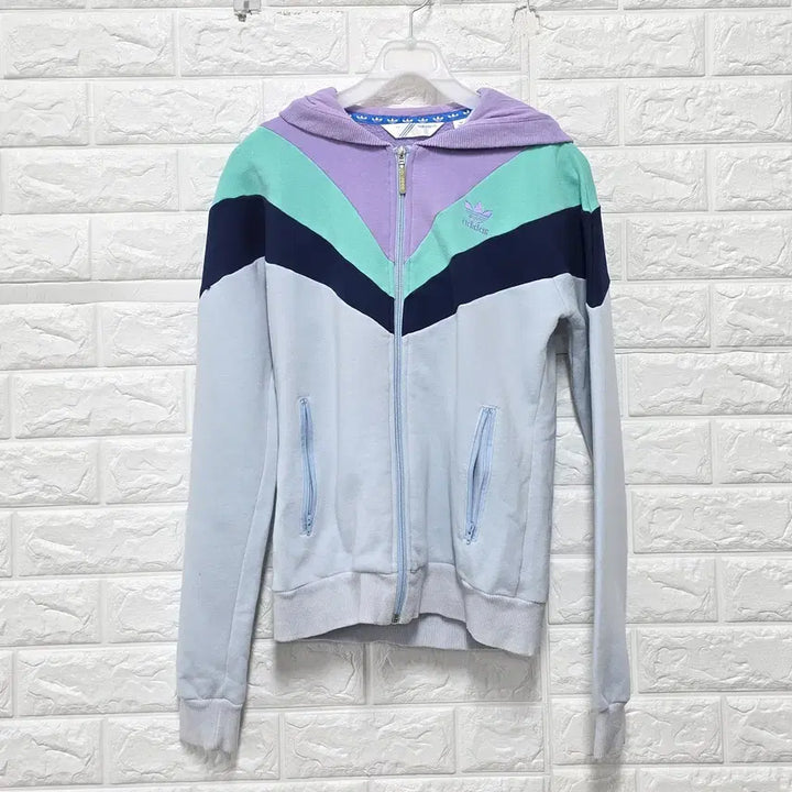 [BUNJANG] Adidas Europa Firebird Hooded Zip-Up Jacket / M 아디다스 파스텔톤 유로파 파이어버드 후드집업 C985