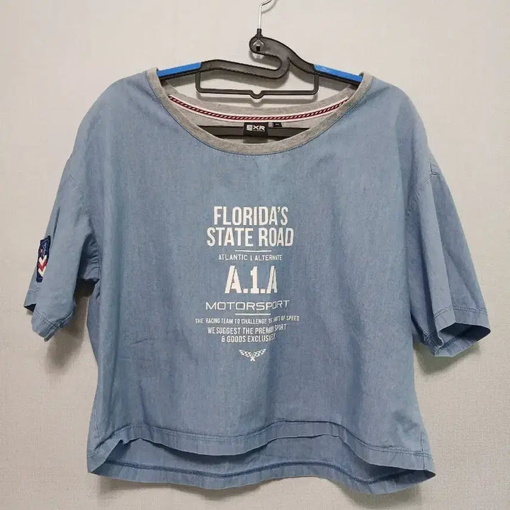 [BUNJANG] EXR Denim Short Sleeve T-shirt / EXR 데님 반팔 티셔츠