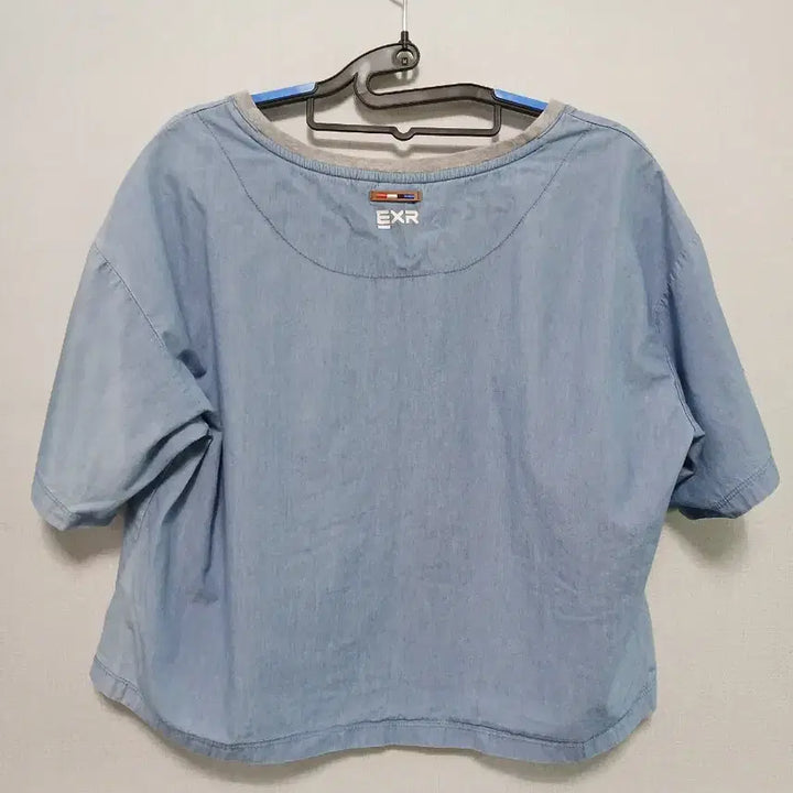 [BUNJANG] EXR Denim Short Sleeve T-shirt / EXR 데님 반팔 티셔츠