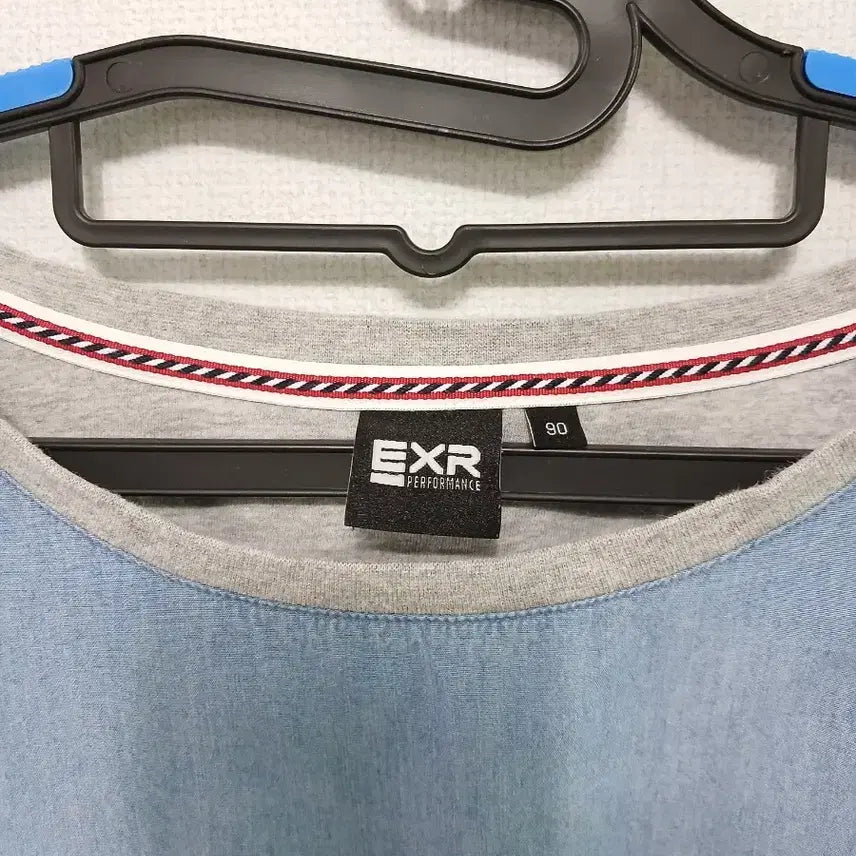 [BUNJANG] EXR Denim Short Sleeve T-shirt / EXR 데님 반팔 티셔츠
